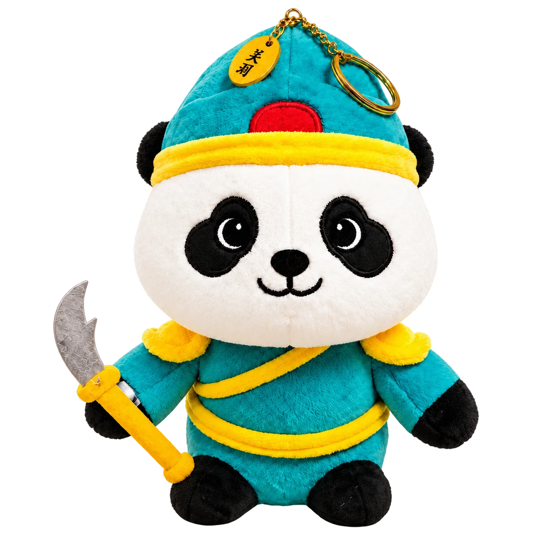三国熊猫·关羽挂件产品图